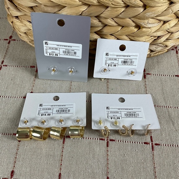 Sugarfix by Baublebar Earrings Bundle 10 Total Hearts Pearls Butterflies New - Picture 7 of 10